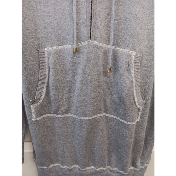 Haute Hippie Nude Women Gray Casual Hooded Sweater Dress S Silk/Cashmere Blend - Picture 5 of 8